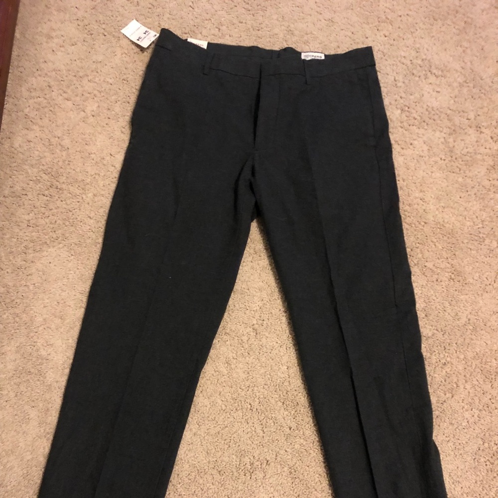 Dockers Slim Tappered Slacks, Dark Gray, 34W/34L